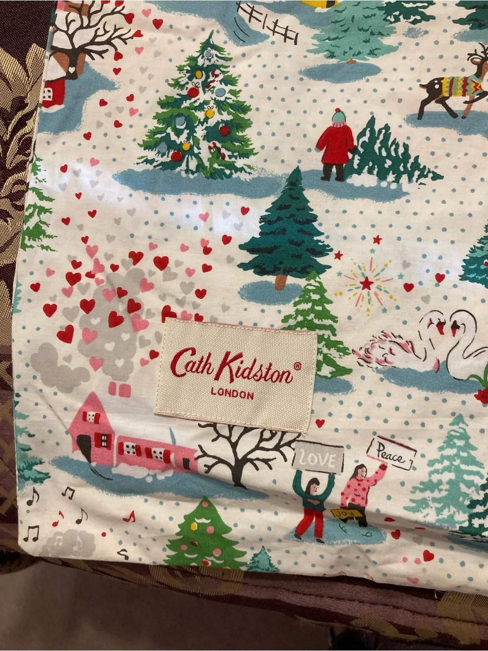 Cath Kidston Made In London PillowcaseHoliday Christmas Theme